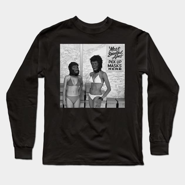 Planet Of The Apes Beauty Contest, Center City California 1973 Long Sleeve T-Shirt by SDM900